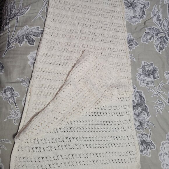 Old Navy Off White Cotton Knit Maxi Tank Dress Beach Swim Coverup Medium NWOT - Picture 6 of 9